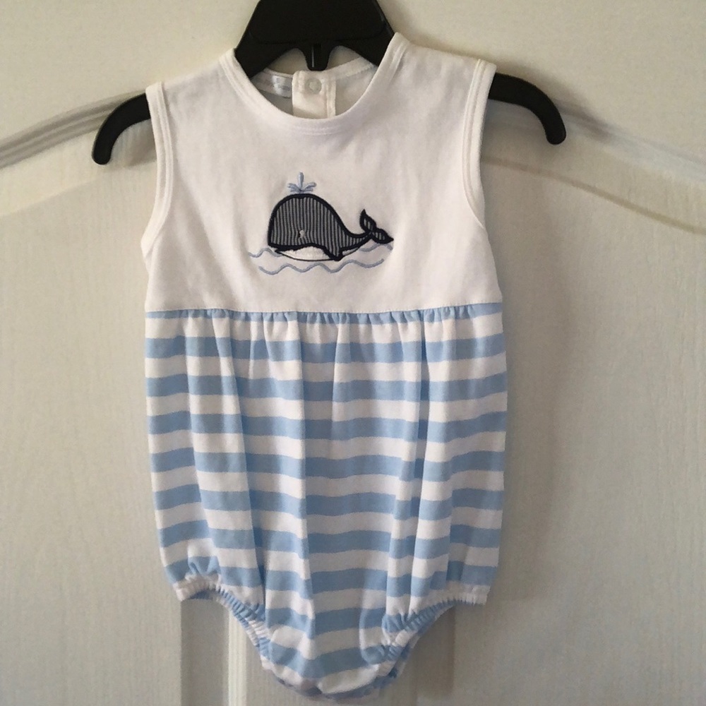 Boys whale romper